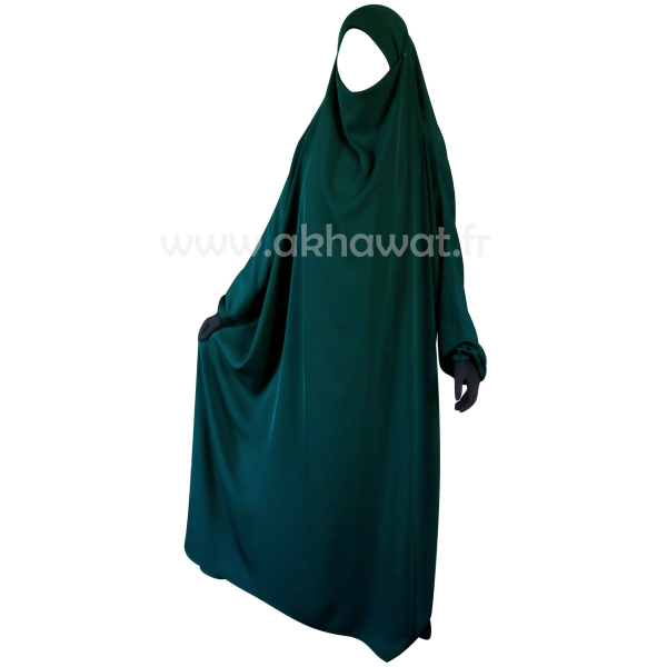 Jilbab-1-piece-elbassira-fursan-vert-canard Jilbab-1-piece-elbassira-fursan-vert-canard