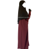 Khimar court - Noir intense - El bassira