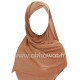 Ready to wear - Crossed hijab - Crepe & Viscose