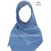 Hijab bonnet intégré croisé - Bi-matière