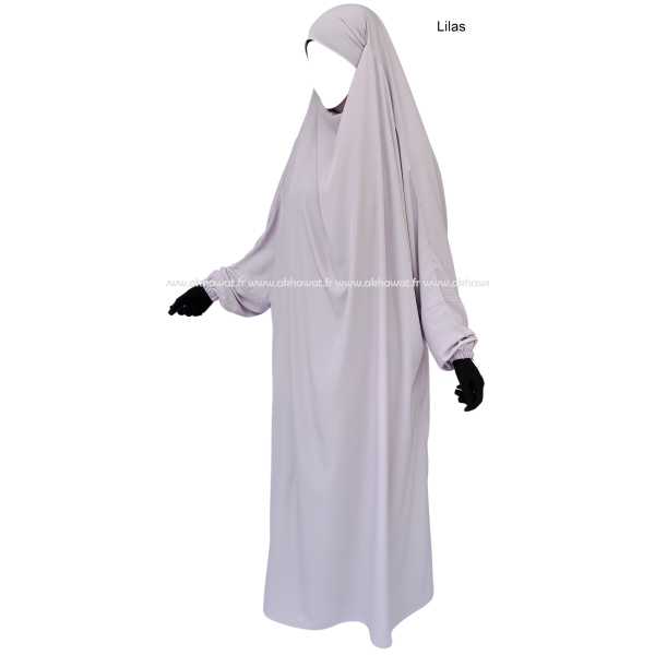Jilbab 1 pièce - Peach skin