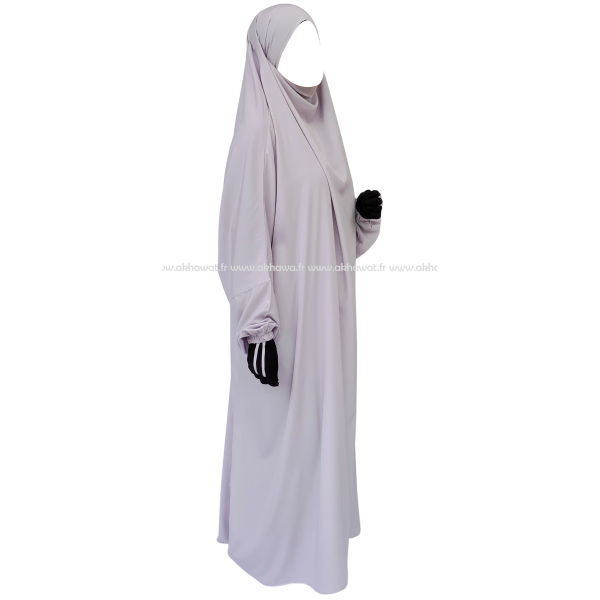 Full length French Jilbab - Peach skin