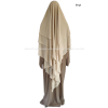Khimar 3 voiles - Mousseline crêpe