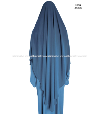 Tie back Khimar - short version - Light microfibre