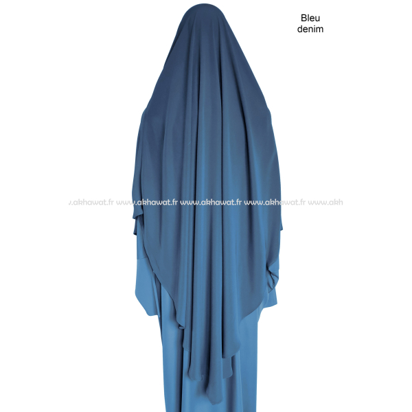 Tie back Khimar - short version - Light microfibre