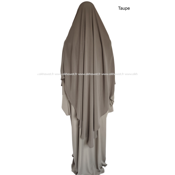 Khimar façon cape de jilbab - Microfibre léger
