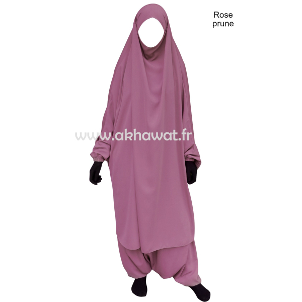 Jilbab 2 pièces sarouel - Microfibre Léger - El bassira