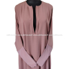 Abaya Papillon manches serrées lycra - Ouverture zip
