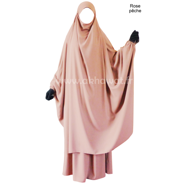 Jilbab 2 pièces Papillon jupe - Microfibre Léger