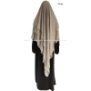 Khimar 3 voiles - Mousseline crêpe