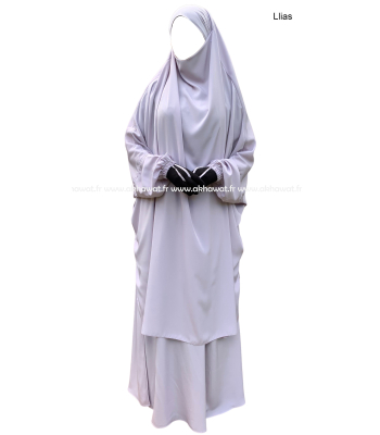 Jilbab 2 pièces jupe - Peach Skin - El bassira