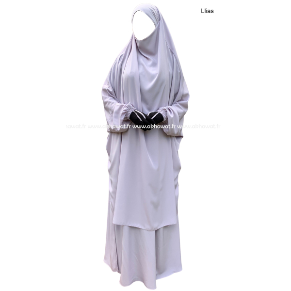 Jilbab 2 pièces jupe - Peach Skin - El bassira
