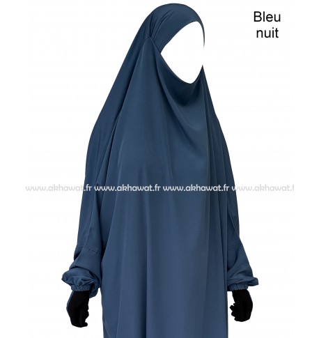 French Jilbab with harem pants - Peach skin