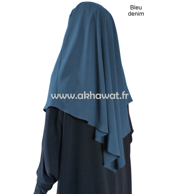 Tie back Khimar - short version - Light microfibre