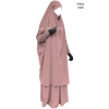 Jilbab manches serrées - 2 pièces jupe - Microfibre léger