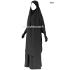 Jilbab manches serrées - 2 pièces jupe - Microfibre léger