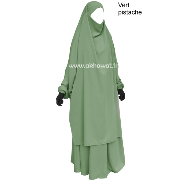 Jilbab 2 pièces jupe - Microfibre Léger - El bassira