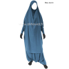 Jilbab manches serrées - 2 pièces sarouel - Microfibre léger