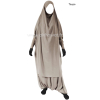 Jilbab manches serrées - 2 pièces sarouel - Microfibre léger
