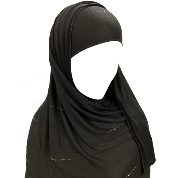 Hijab Jersey strass - 200x85 cm