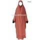 Jilbab with straight skirt - Light microfiber
