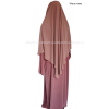 Khimar mi-long triangle - Microfibre léger