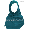 Hijab bonnet intégré croisé - Bi-matière