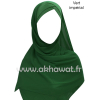 Hijab bonnet intégré croisé - Bi-matière