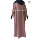 Abaya Papillon manches serrées lycra - Microfibre léger - Akhawat