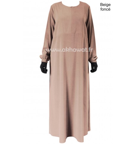 Abaya avec ouverture Zip - Microfibre léger