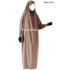 Jilbab manches serrées - 1 pièce - Microfibre léger