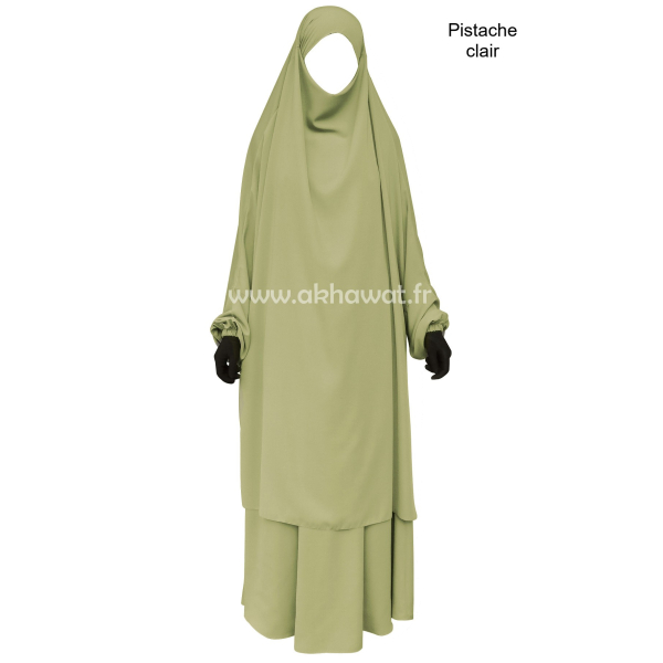 Jilbab 2 pièces jupe - Microfibre Léger - El bassira