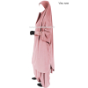 Jilbab manches serrées - 2 pièces sarouel - Microfibre léger