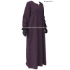 Abaya manches élastiquées - Microfibre léger - El bassira