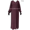 Abaya manches élastiquées - Microfibre léger - El bassira
