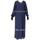 Abaya with elastic cuffs - Light microfibre