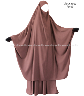 Jilbab 2 pièces Papillon jupe - Microfibre Léger