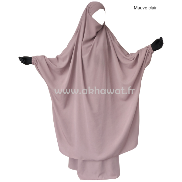 Jilbab 2 pièces jupe droite - Microfibre Léger - El bassira