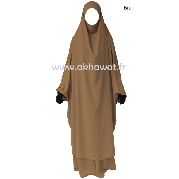 Jilbab with straight skirt - Light microfiber
