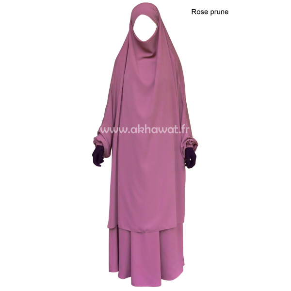 Jilbab 2 pièces jupe - Microfibre Léger - El bassira