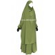 French Jilbab with flared skirt - Light microfiber