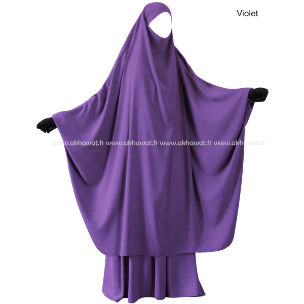 Jilbab 2 pièces Papillon jupe - Microfibre Léger