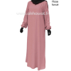 Abaya manches élastiquées - Microfibre léger - El bassira
