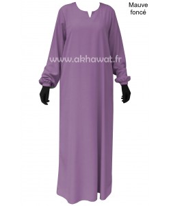 Abaya manches élastiquées - Microfibre léger - El bassira