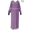 Abaya manches élastiquées - Microfibre léger - El bassira