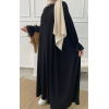 Abaya évasée avec zip