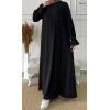 Abaya évasée avec zip