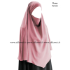 Khimar court - Noir intense - El bassira