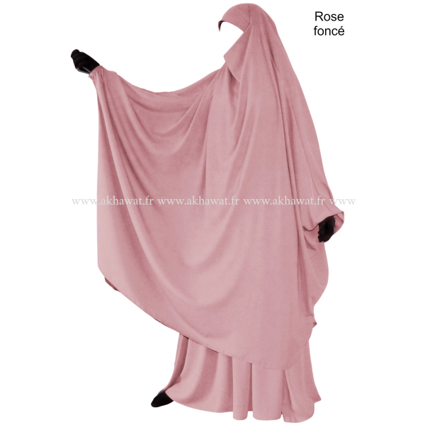 Jilbab 2 pièces Papillon jupe - Microfibre Léger