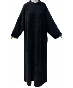 Velvet ample abaya - with pockets